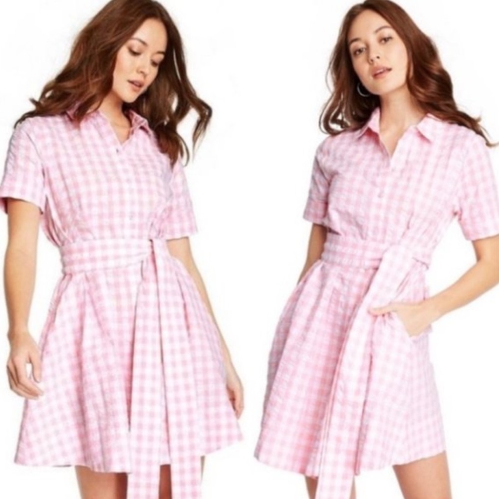 Lisa Marie Fernandez x Target Pink Gingham Women's Dress XXS NWT - Picture 2 of 5